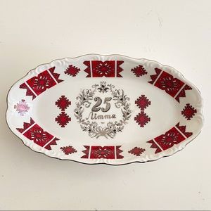 Edelstein Bavaria Maria-Theresia Porcelain 25th Anniversary Serving Platter